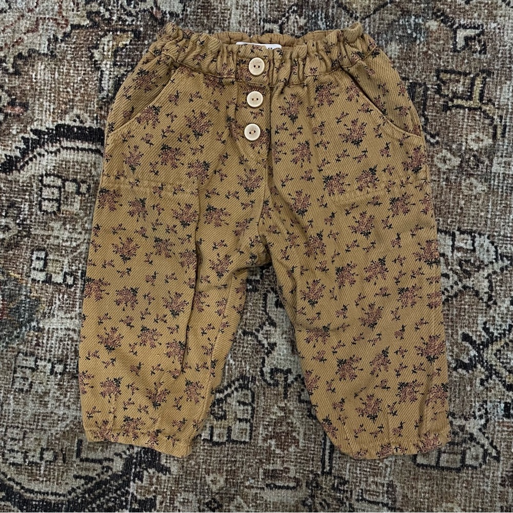 Girls Mustard Pants